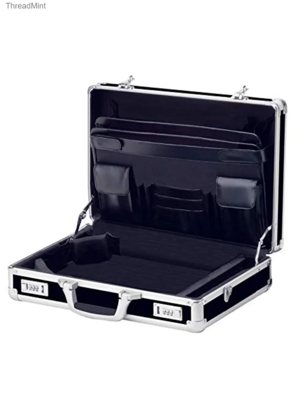 Locking Briefcase Hard Laptop Case Combination Lock w/Adjustable Strap